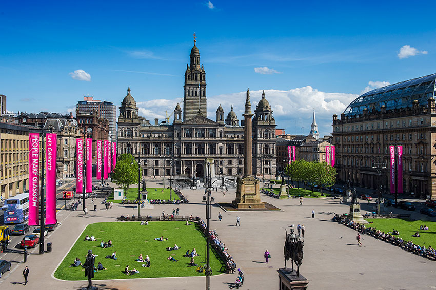 George Square – the municipal heart of Glasgow 